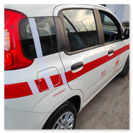 Allestimento adesivi per automezzi di emergenza classe 2 comitato di Modena
