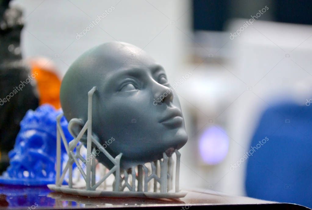 Dettaglio ravvicinato di un prototipo meccanico stampato in 3D