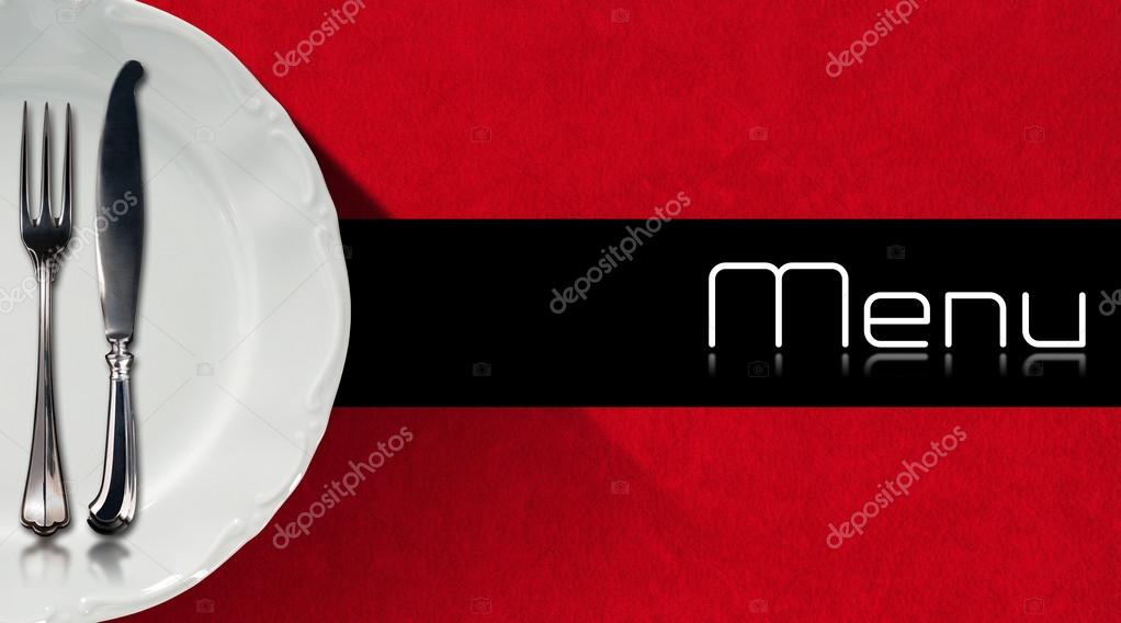 Menù per ristorante con grafica coordinata